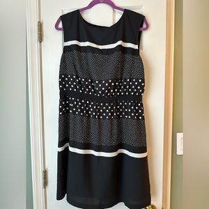 Black and White Loft Dress